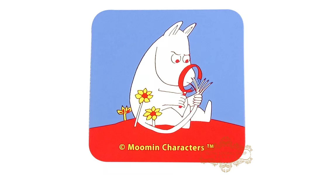 日本進口 嚕嚕米moomin 立體刻紋杯墊A-嚕嚕米