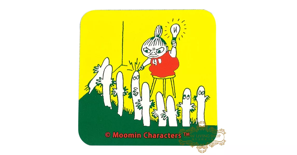 日本進口 嚕嚕米moomin 立體刻紋杯墊E-小不點和溜溜們