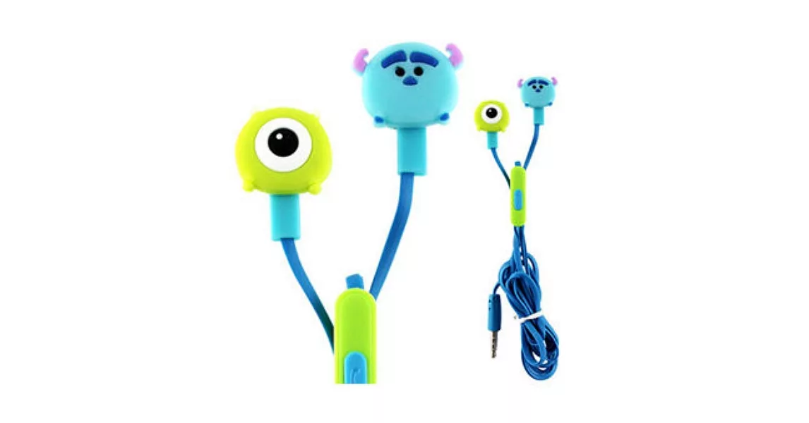 【Disney】TSUM TSUM 可愛造型入耳式線控耳機怪獸大學