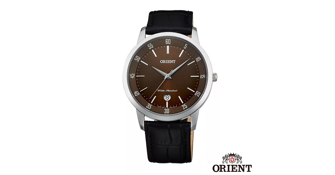 ORIENT東方錶 優雅內斂藍寶石石英男錶-棕x39mm FUNG5003T0
