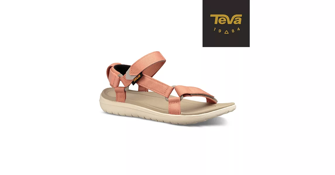 TEVA 美國 女 Sanborn Universal 輕量運動涼鞋-US5珊瑚橘