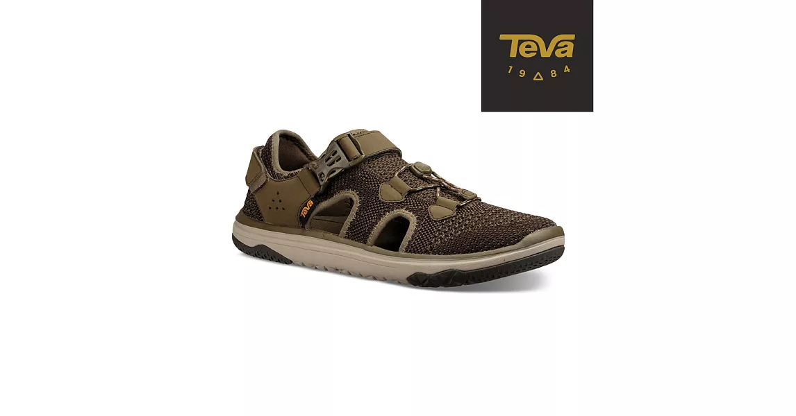 TEVA 美國 男 Terra-Float Travel 護指涼鞋-US7深橄欖綠