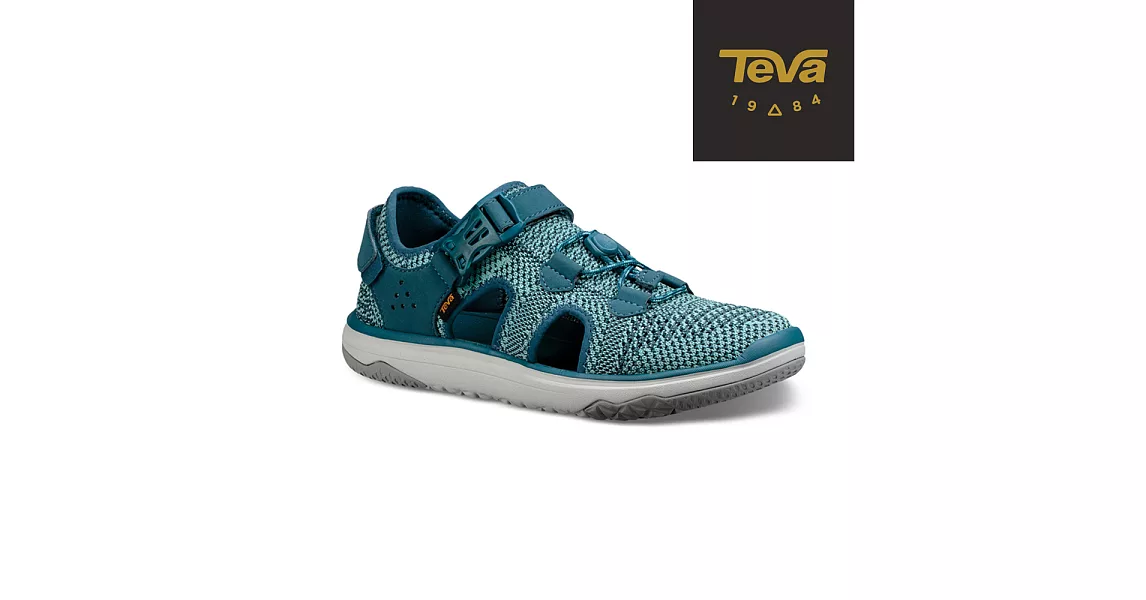 TEVA 美國 女 Terra-Float Travel 護指涼鞋-US8湖水藍