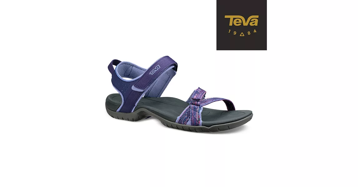 TEVA 美國 女 Verra 多功能運動涼鞋-US6彩灰紫