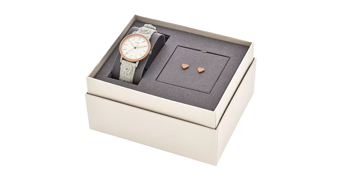 FOSSIL 芯花情意時尚套錶組-ES4383SET