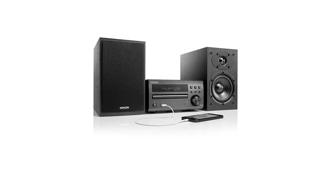 展示品 狀況佳 DENON D-M40 床頭音響 USB/光纖輸人 歐洲風格調音 真正的 Hi-Fi 品質