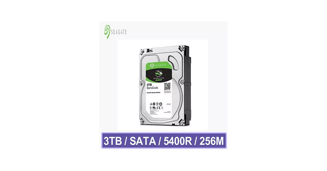 Seagate 希捷 Barracuda 3TB 3.5吋硬碟機 (ST3000DM007)