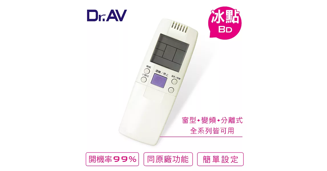 【Dr.AV】Bd冰點、Maxe萬士益 專用冷氣遙控器(AI-MF1)