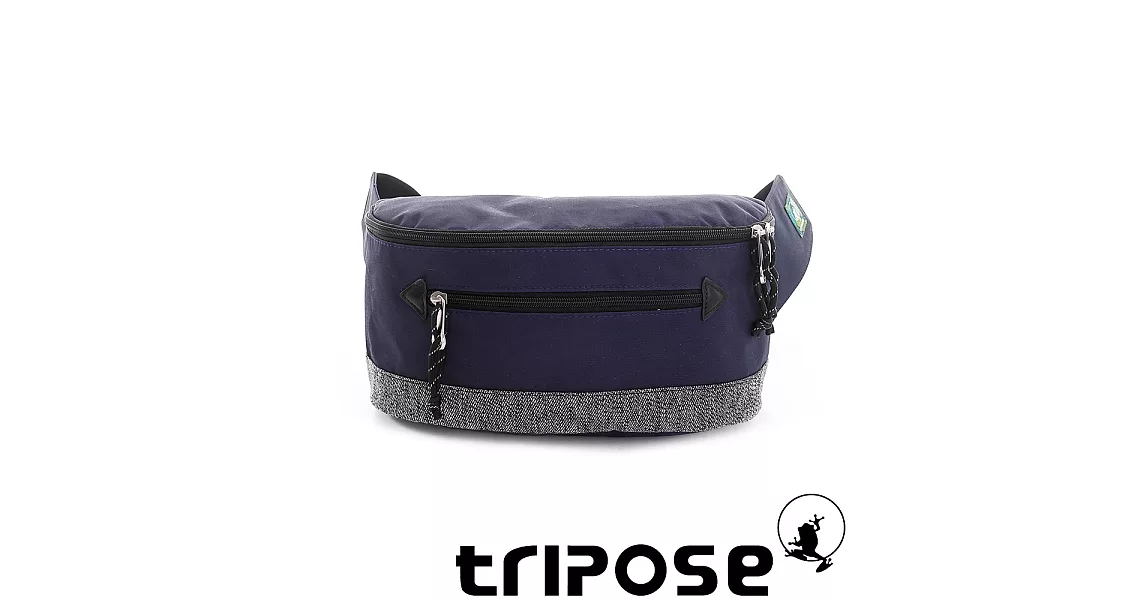 tripose 微旅輕量岩紋配色防潑水斜揹包 藍