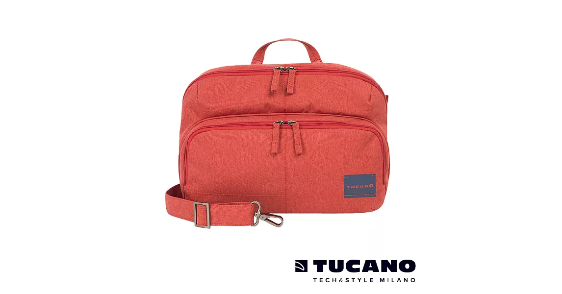 TUCANO CONTATTO DIGITAL BAG 休閒/相機兩用撞色包(大)紅