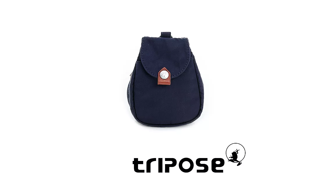 tripose  漫遊系列岩紋鑰匙零錢包 深藍