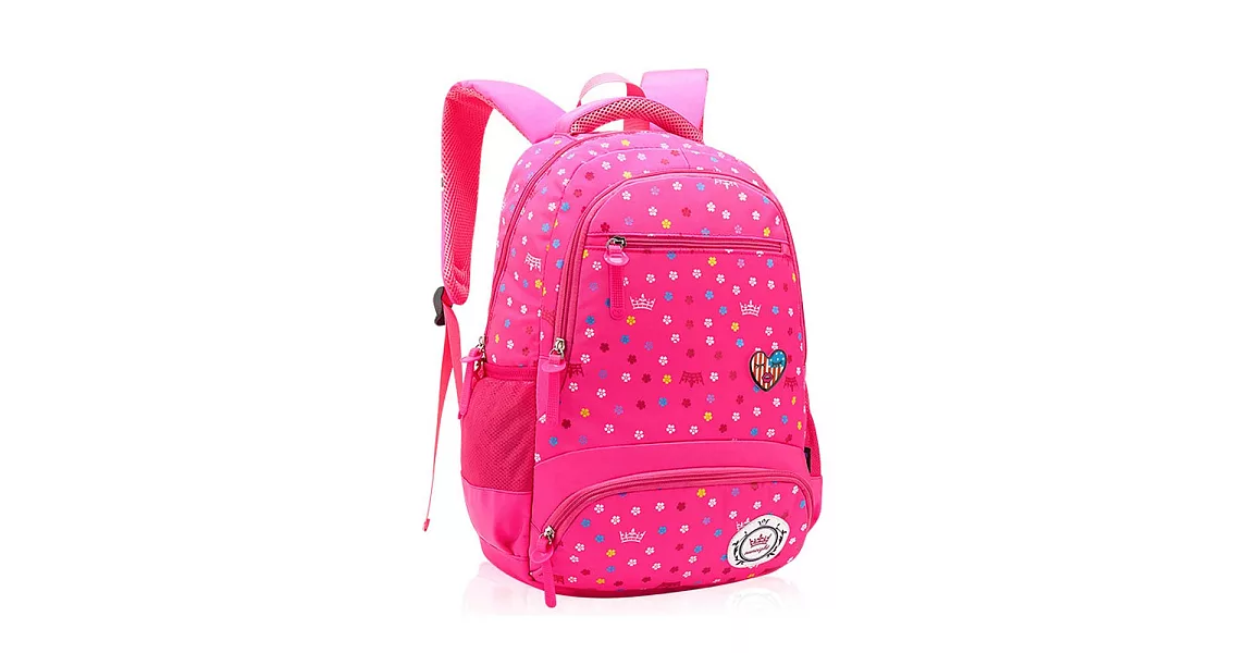 DF 童趣館 - 甜心氣質寶貝女孩專屬書包後背包-共3色玫紅