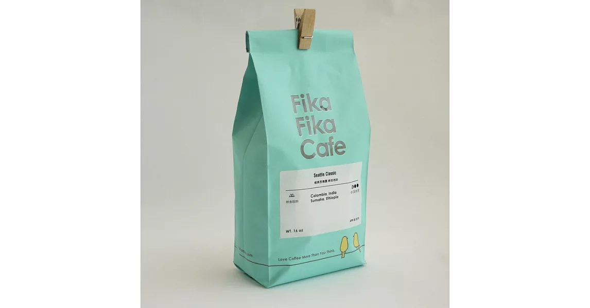 FikaFikaCafe　16oz 經典西雅圖綜合咖啡－中深烘焙