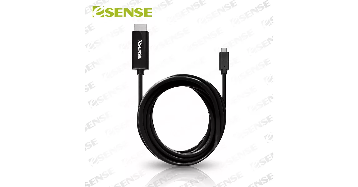 Esense TYPE-C 轉 HDMI 4K 轉接線-1.8M(04-CTH180BK)