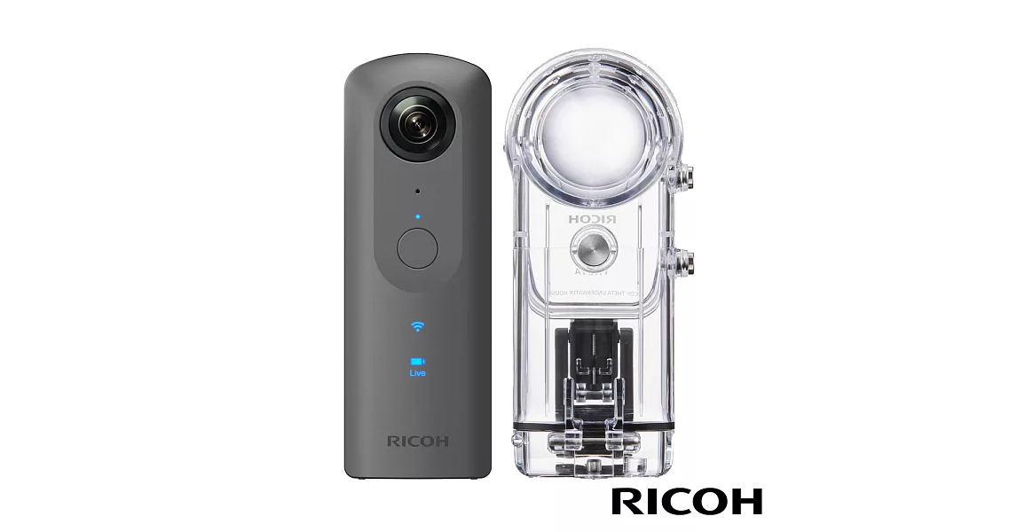 RICOH THETA V +TW-1 4K 360潛水組合 (公司貨)☆限時加碼~多功能小腳架