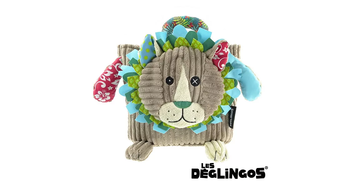 Les Deglingos 立體玩偶背包(兒童背包)-獅子 (JELEKROS)
