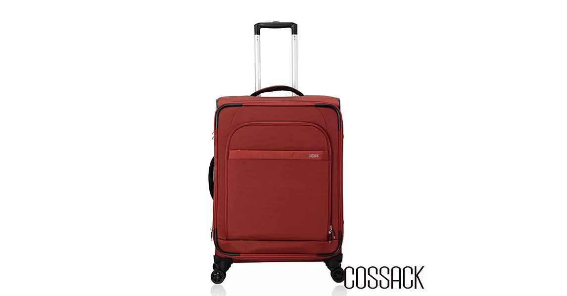 Cossack-LEADING領航 3 -24吋可放大行李箱(三色)磚紅色