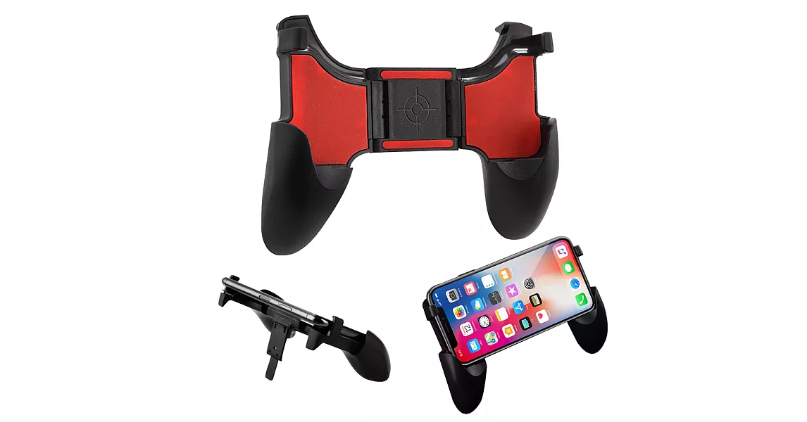 新款貼心設計遊戲握把!! 不用拆手機殼 吃雞手柄 絕地求生FreeFire荒野行動 遊戲手把 拉伸手柄 多功能手機支架