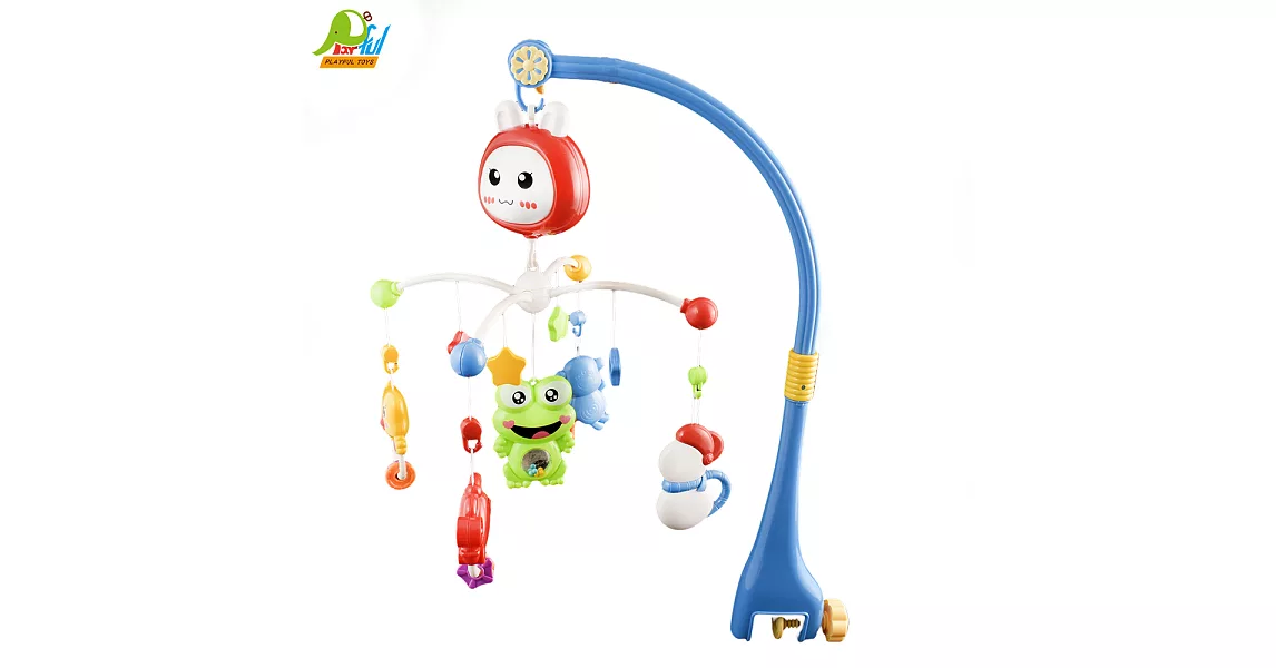 【Playful Toys 頑玩具】床頭鈴338-8 (音樂聲響 可愛造型 安撫寶寶 嬰幼兒玩具 床頭鈴 繽紛色彩 寶寶玩具)