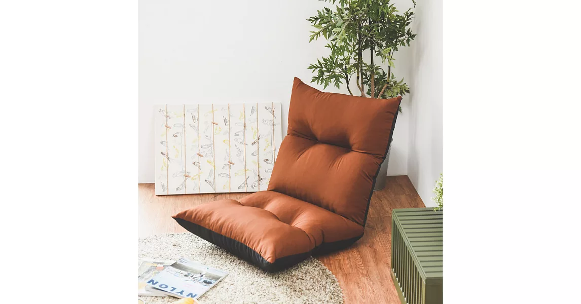 Peachy Life 五段式多功能和室椅/沙發床/坐墊(4色可選)咖啡