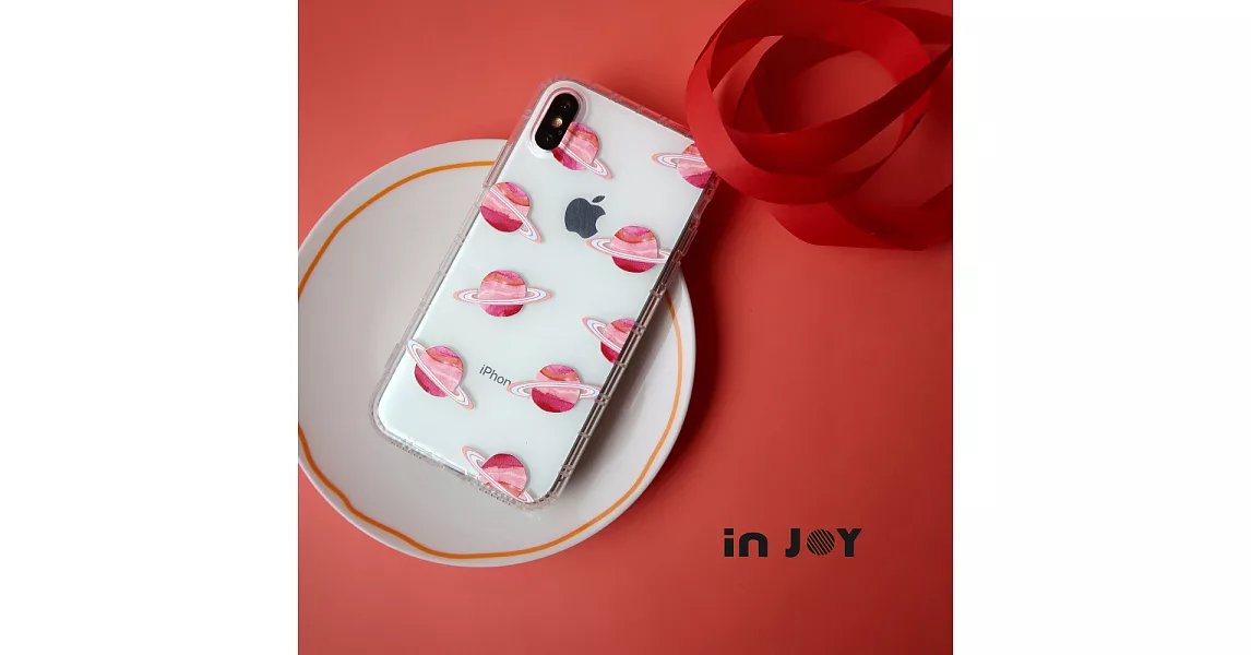 INJOYmall for iPhone 6 / 6s 粉樂星球 防摔耐震 亮面手機殼 保護殼 紅色款