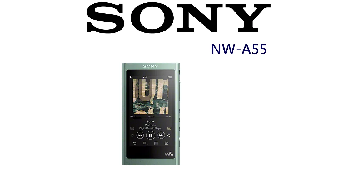 SONY NW-A55 高解析音質 高質多彩 隨身MP3 (送kkbox體驗3個月)公司貨保固18個月 5色系可選擇淡漠綠