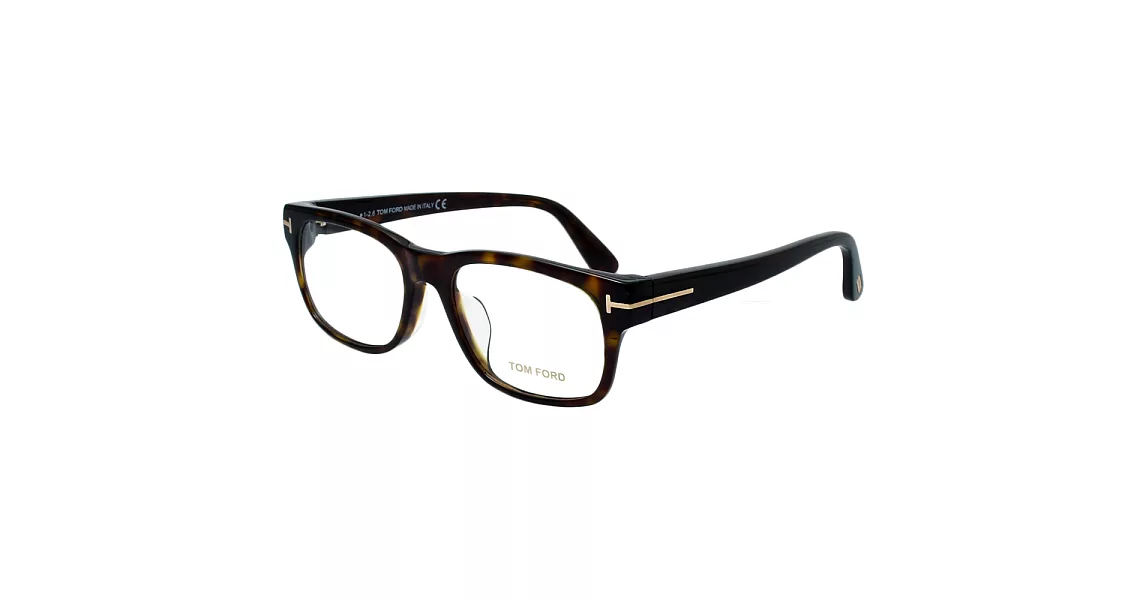 【TOM FORD】經典T字粗框光學眼鏡#琥珀框(TF5432-F-052)