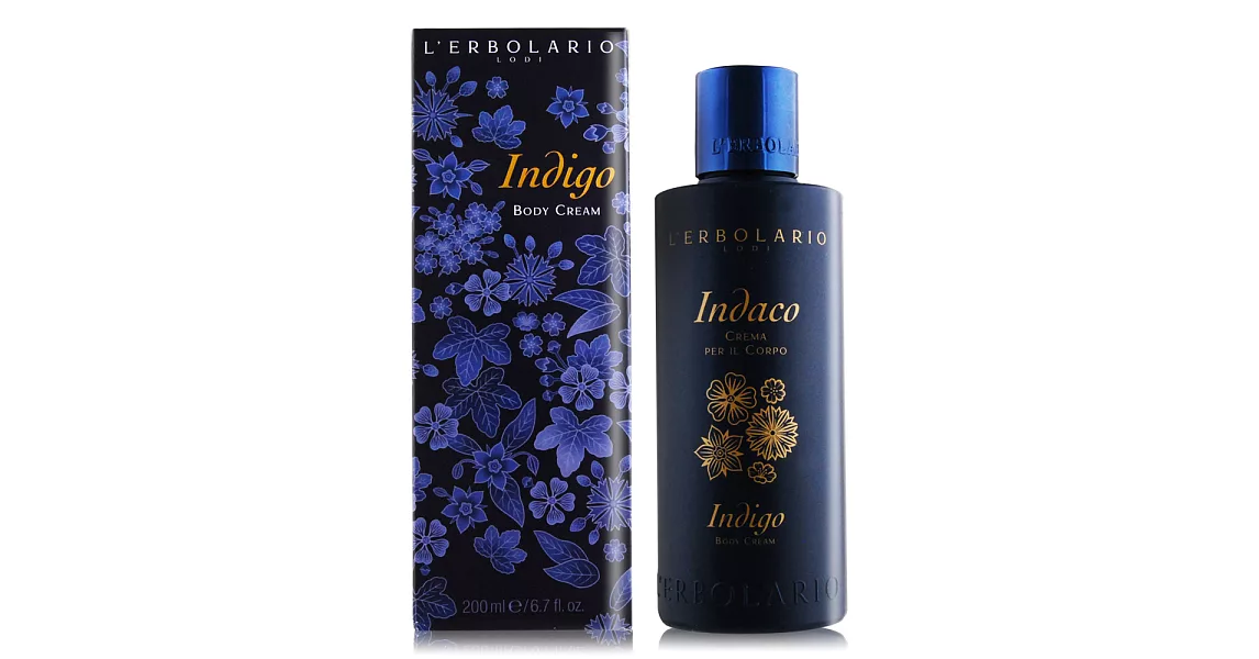 LERBOLARIO 蕾莉歐 木藍花保濕潤膚霜(200ml)-百貨公司貨