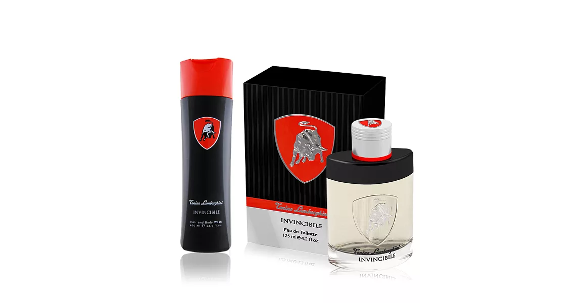 Lamborghini  Invicibile 藍寶堅尼 戰神覺醒男性淡香水 EDT (125ml)-加贈沐浴膠(400ml)-公司貨