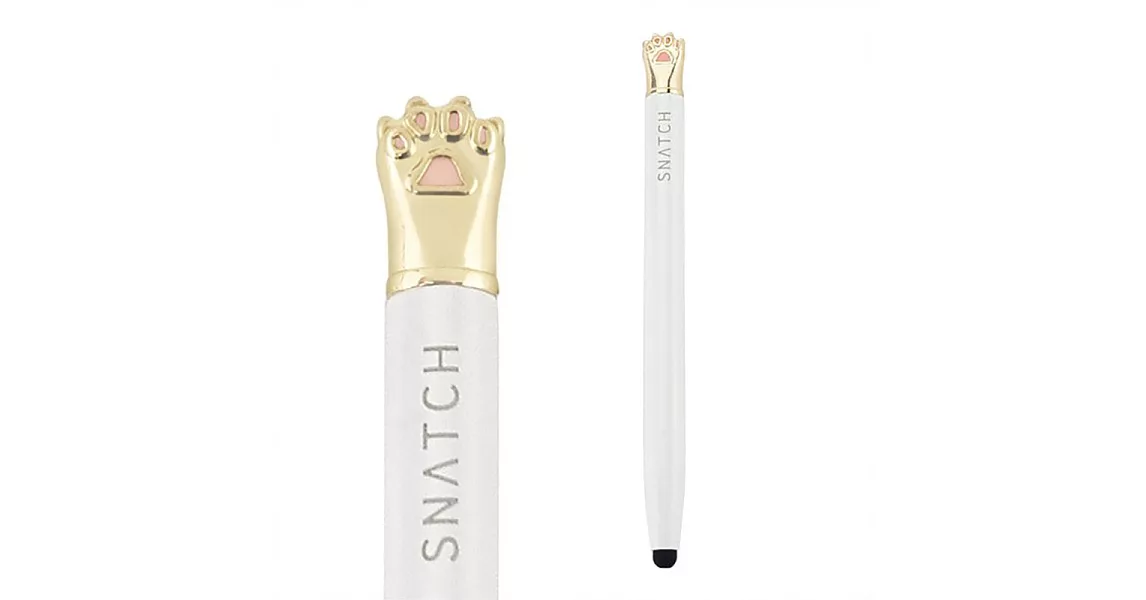 Snatch 限量訂製款觸控書寫兩用肉掌貓手筆 - 白貓藍筆0.5mm / Snatch Limited Edition Cat Paw Pen - White