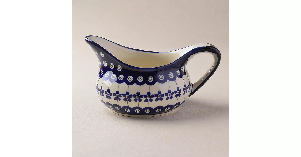 波蘭陶 藏青小卉系列 醬汁盅 18cm 波蘭手工製
