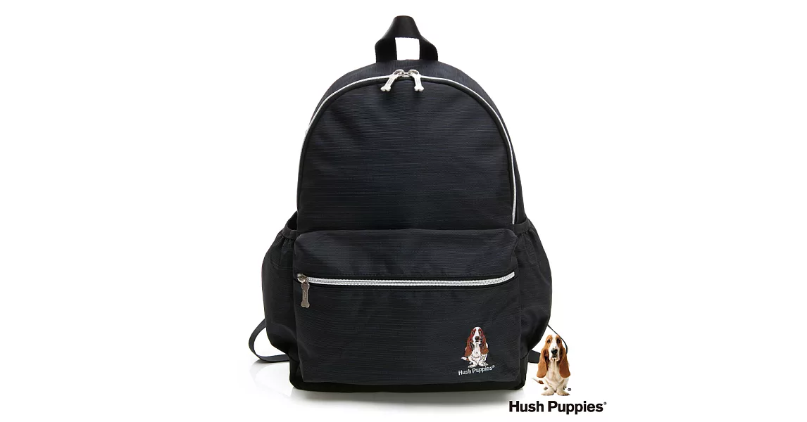 Hush Puppies 休閒後背包-深藍