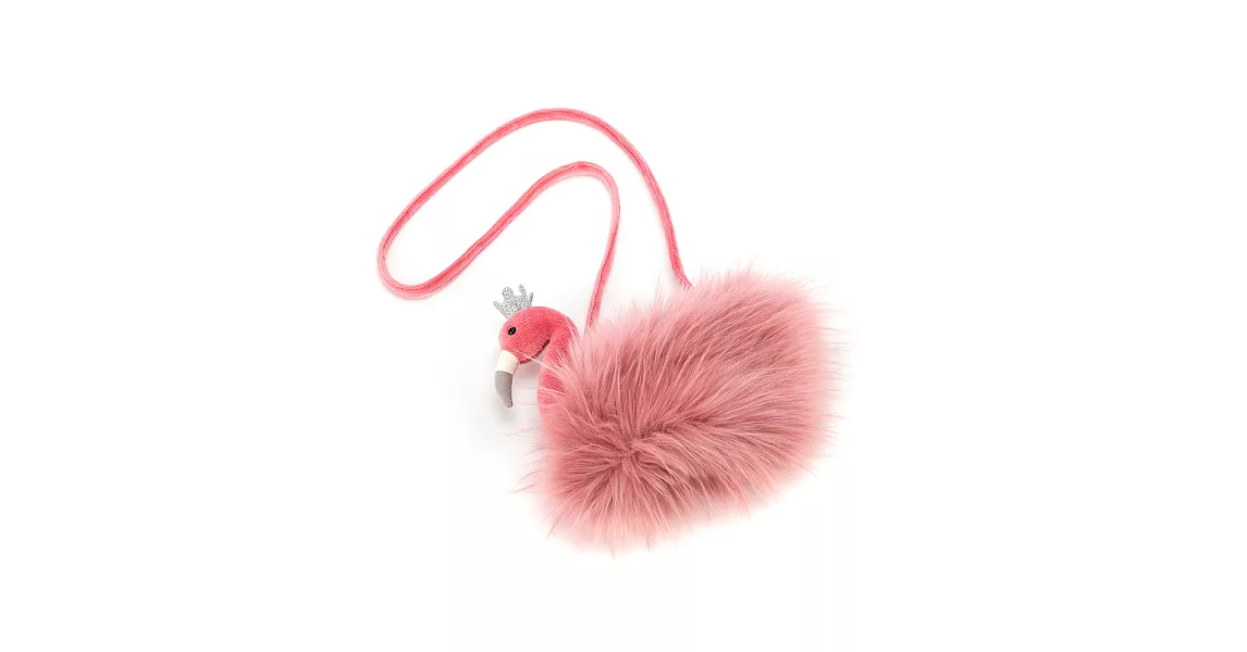 英國 JELLYCAT 斜背包 Fancy Flamingo 紅鶴寶寶