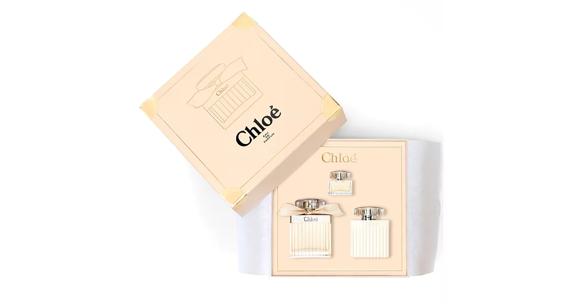 Chloe 幸福工坊同名香氛精裝禮盒(淡香精75ml+身體乳100ml+小香5ml) EDP-香水公司貨