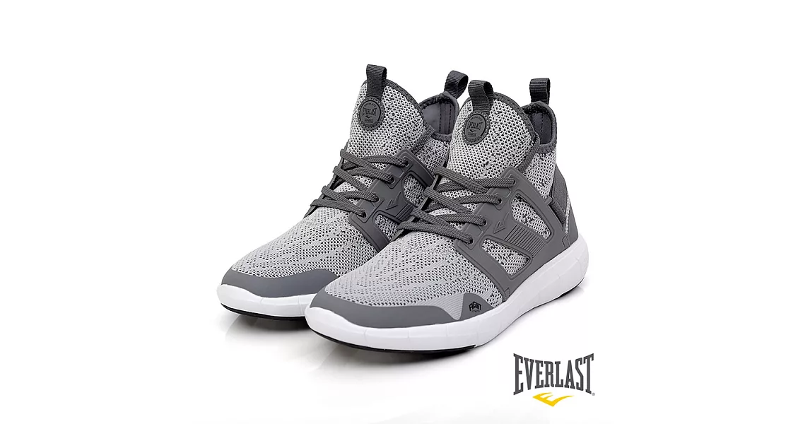 【EVERLAST】HIGH TOP輕量慢跑鞋US8.5中灰