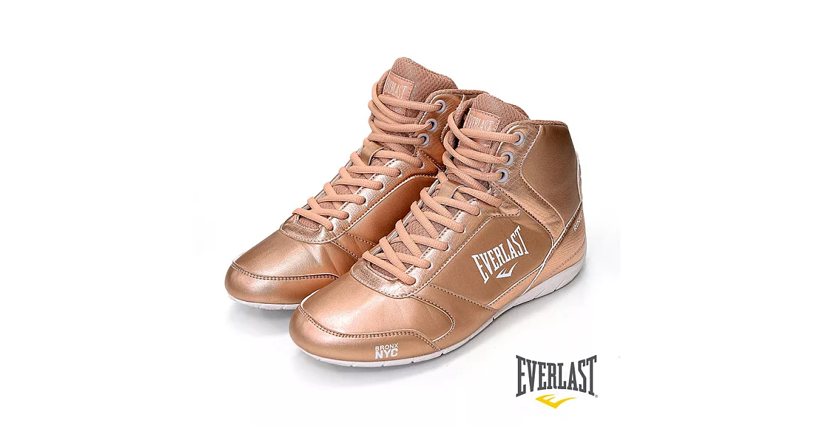 【EVERLAST】PROFESSIONAL BOXING BOOTS輕量拳擊鞋 US8玫瑰金