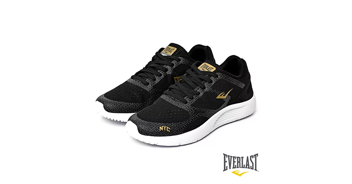 【EVERLAST】LIGHT WEIGHTED輕量運動慢跑鞋US6黑色