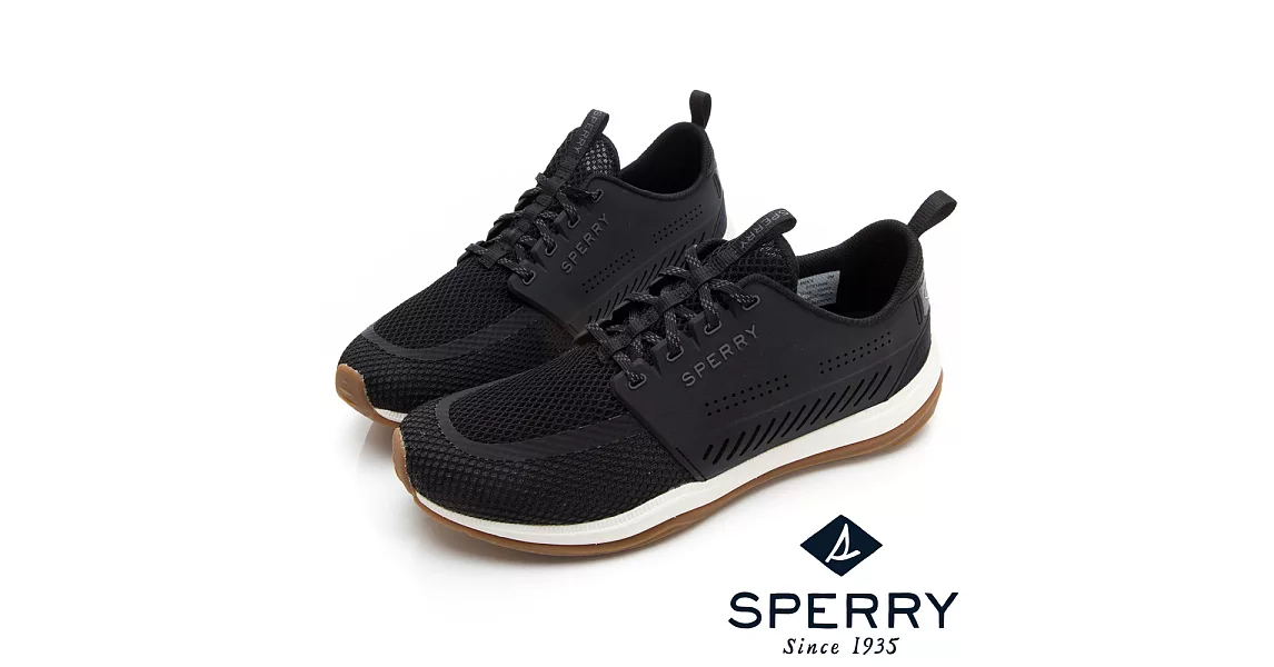 SPERRY 7 SEAS全方位防潑水休閒鞋(男款)US10黑色