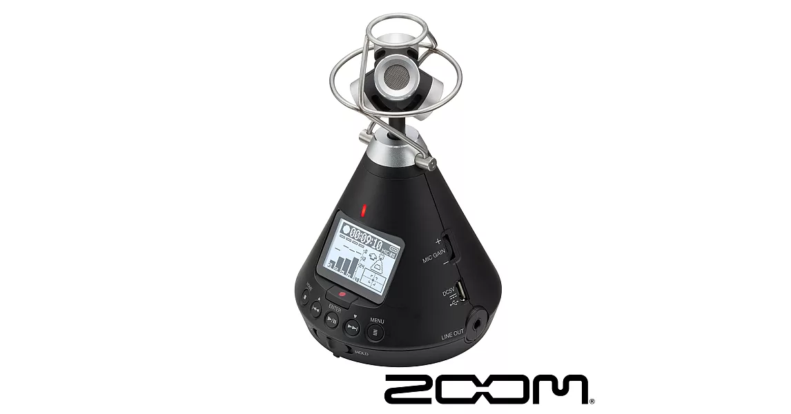 ZOOM H3-VR 錄音裝置 VR/AR 360度收音