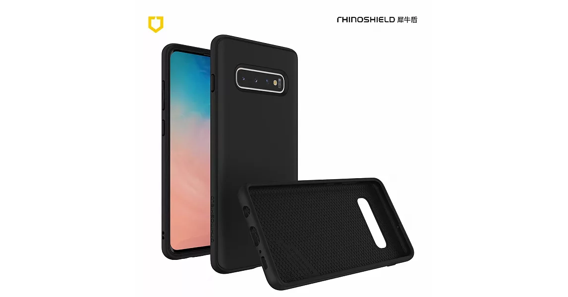 犀牛盾 Samsung Galaxy S10 Plus SolidSuit 經典防摔背蓋手機殼經典黑