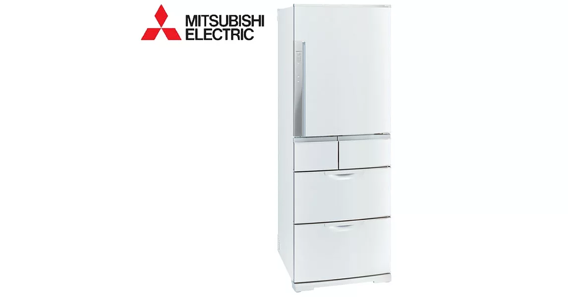 MITSUBISHI三菱525L五門變頻電冰箱SMART CUBE聰明大增量系列(絹絲白W) MR-BXC53X