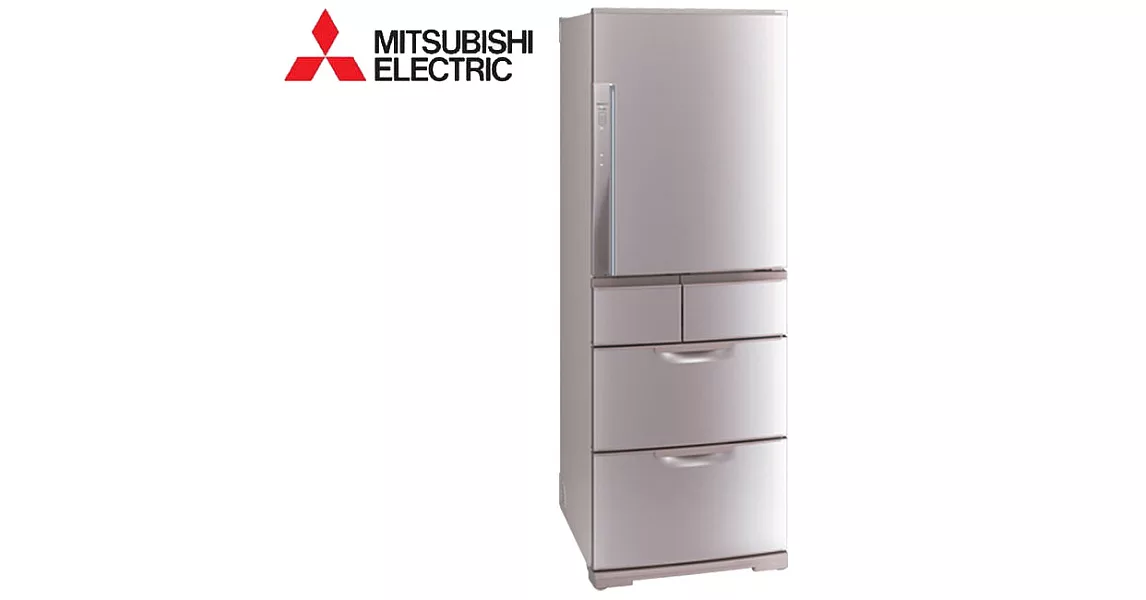 MITSUBISHI三菱525L五門變頻電冰箱SMART CUBE聰明大增量系列(粉鑽銀N) MR-BXC53X