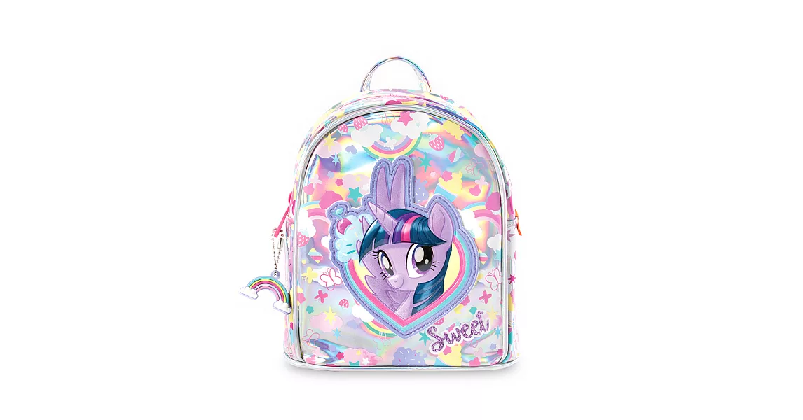 TigerFamily 聯名款迷你幻彩後背包-彩虹小馬-紫悅