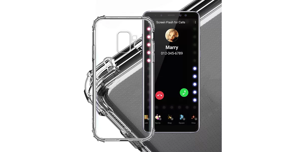Xmart for 三星 Samsung Galaxy A8+ 2018 軍功防摔手機殼