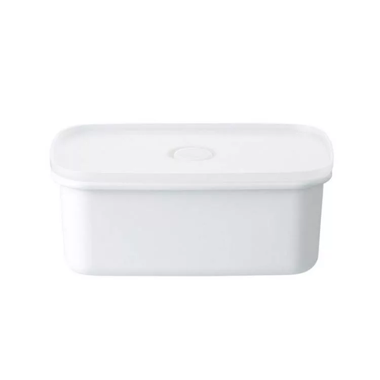 博客來 Muji 無印良品 密閉式琺瑯保存容器 深型 中