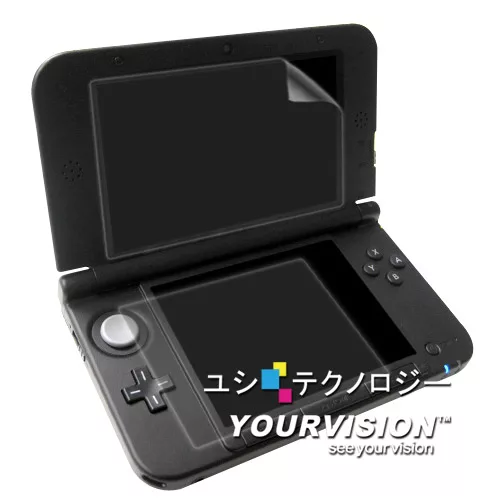 博客來 3ds Ll Xl 上螢幕 下螢幕 高透明豔彩防刮螢幕貼