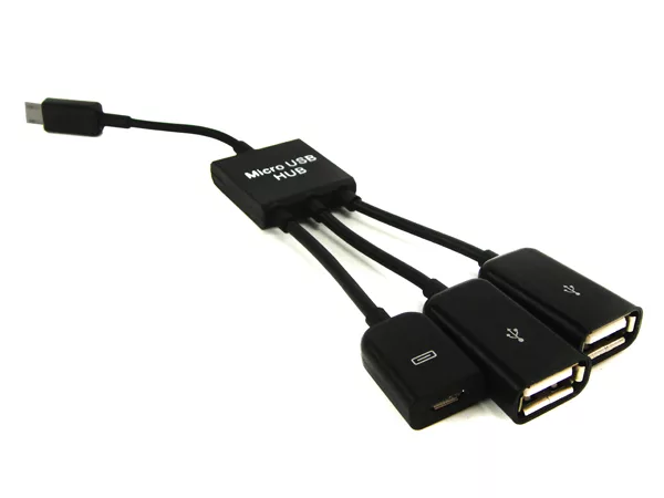 博客來 雙usb 充電功能 Otg Hub Micro Otg Usb Host 轉接頭傳輸線otg線