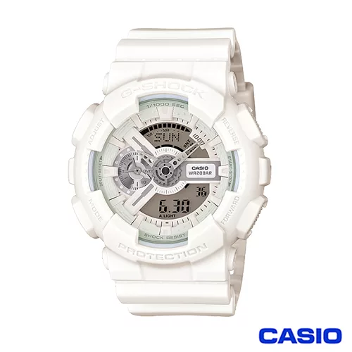 博客來 Casio 卡西歐g Shock夏日街頭機械風陽光型男運動錶 白ga 110bc 7a