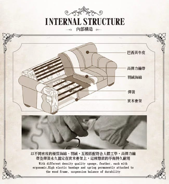 博客來 Muse Fidelio費黛里歐復古拉扣牛皮沙發