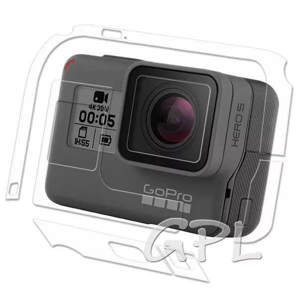 博客來 2入 Gopro Hero 5 主機專用透明保護膜機身膜 防污防指紋